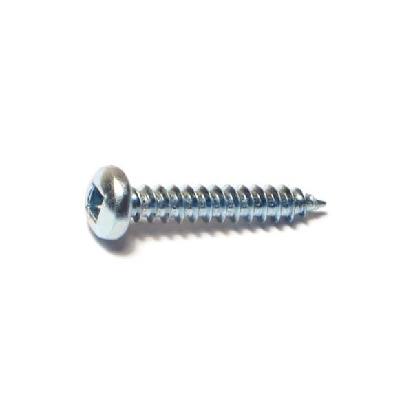 Midwest Fastener Sheet Metal Screw, #8 x 1 in, Zinc Plated Steel Pan Head Square Drive, 100 PK 08716 - main